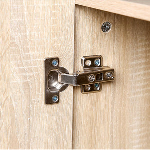 Madia Mobiletto Credenzina Legno 2Ante 2Ripiani Cucina Bagno Ufficio Salvaspazio