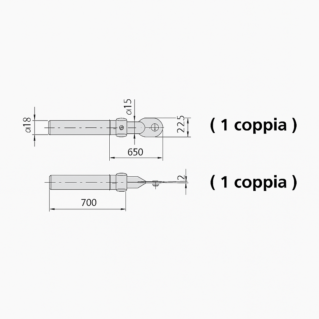 ASTE PER SERRATURA DI SICUREZZA CISA ART.57120 - 57165 - 56162 - 56167