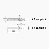 ASTE PER SERRATURA DI SICUREZZA CISA ART.57120 - 57165 - 56162 - 56167