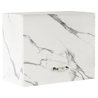 Mobile Cucina Pensile 1 Anta Componibile in Legno Colore Bianco Marmo 60x32 H49cm