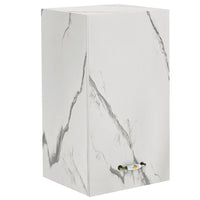 Mobile Cucina Pensile 1 Anta Componibile in Legno Colore Bianco Marmo 40x32 H72cm