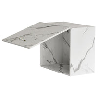 Mobile Cucina Pensile 1 Anta Componibile in Legno Colore Bianco Marmo 60x32 H49cm