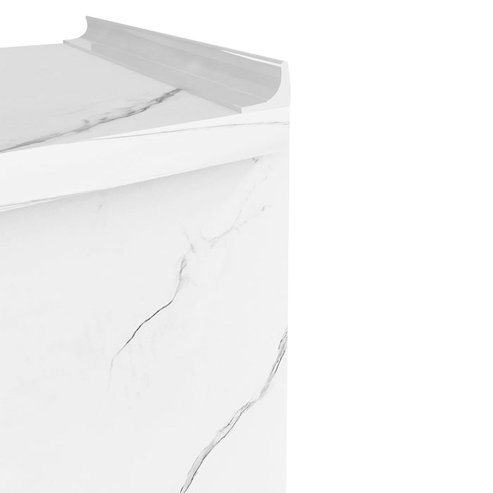 Mobile Cucina Componibile Base 1 anta Colore Bianco Marmo 40x50 H 85 cm