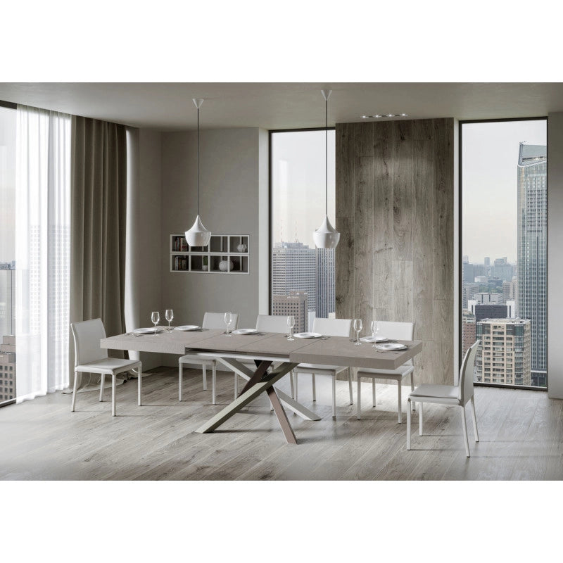 Tavolo allungabile 200/460x90 cm Volantis telaio Multicolore 4/C - Cashmere