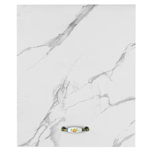 Mobile Cucina Pensile 1 Anta Componibile in Legno Colore Bianco Marmo 60x32 H72cm