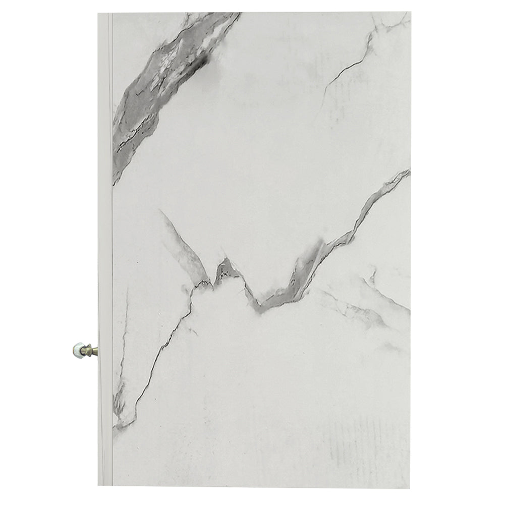 Mobile Cucina Pensile 1 Anta Componibile in Legno Colore Bianco Marmo 60x32 H49cm