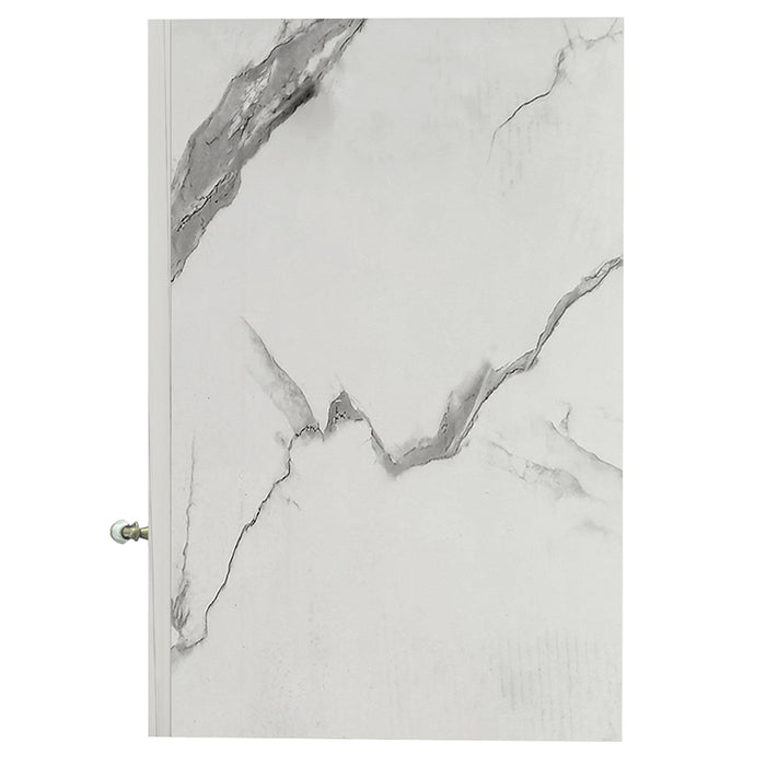 Mobile Cucina Pensile 1 Anta Componibile in Legno Colore Bianco Marmo 60x32 H49cm