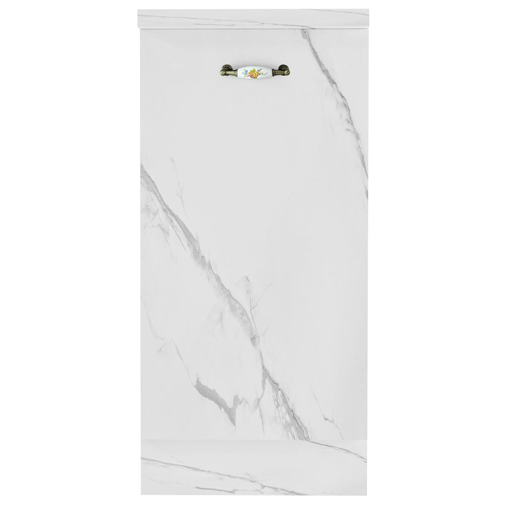 Mobile Cucina Componibile Base 1 anta Colore Bianco Marmo 40x50 H 85 cm