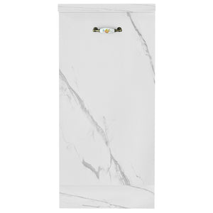 Mobile Cucina Componibile Base 1 anta Colore Bianco Marmo 40x50 H 85 cm