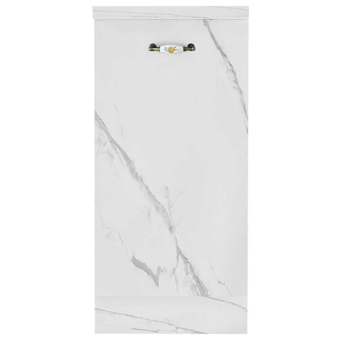 Mobile Cucina Componibile Base 1 anta Colore Bianco Marmo 40x50 H 85 cm