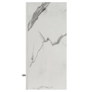 Mobile Cucina Pensile 1 Anta Componibile in Legno Colore Bianco Marmo 40x32 H72cm