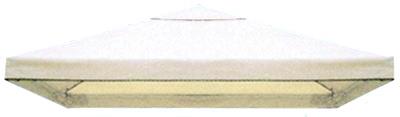 TELO PER GAZEBO TOP CON BORDO ECRU BEIGE 3 X 3