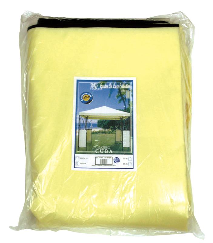 TELO PER GAZEBO TOP CON BORDO ECRU BEIGE 3 X 3