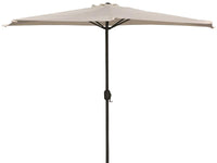 OMBRELLONE DA MURO MEZZALUNA SALVASPAZIO TONDO COLORE ECRÙ 300X150X250H CM