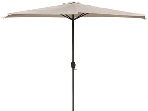 OMBRELLONE DA MURO MEZZALUNA SALVASPAZIO TONDO COLORE ECRÙ 300X150X250H CM