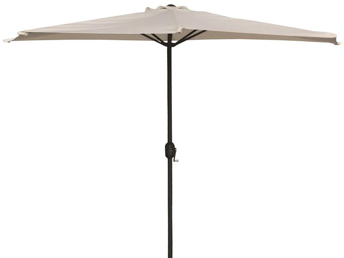 OMBRELLONE DA MURO MEZZALUNA SALVASPAZIO TONDO COLORE ECRÙ 300X150X250H CM