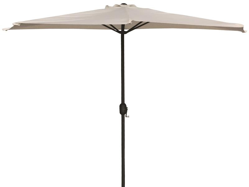 OMBRELLONE DA MURO MEZZALUNA SALVASPAZIO TONDO COLORE ECRÙ 300X150X250H CM