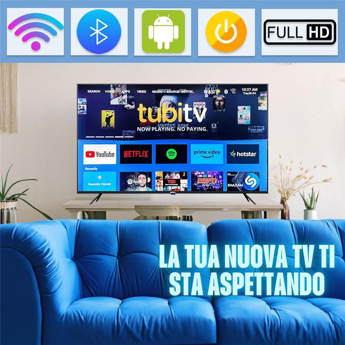 NOVA SMART TV PANEL CLASS A 43 FHD CON BLUETOOTH ANDROID 14 USB SUPPORT