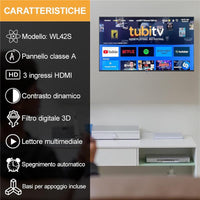 NOVA SMART TV PANEL CLASS A 32" HD CON BLUETOOTH ANDROID 14 USB SUPPORT