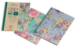 BLOCCO SPIRALE NATURE FLOWER A4