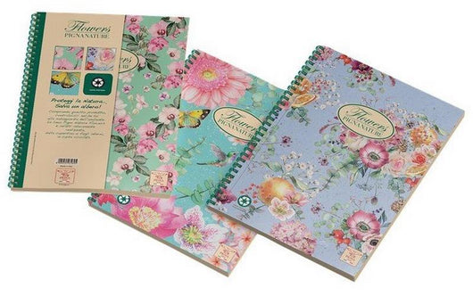 BLOCCO SPIRALE NATURE FLOWER A4