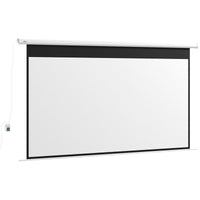 TELO PER PROIETTORE 120" 16:9 MOTORIZZATO CON TELECOMANDO FISSAGGIO A MURO E SOFFITTO BIANCO