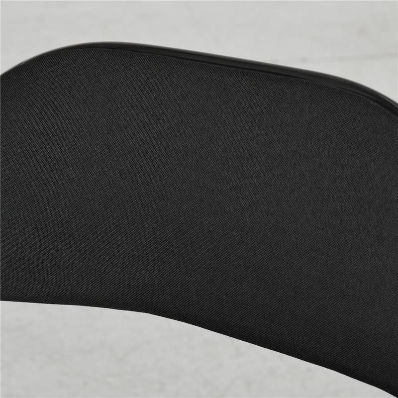 SET DI 4 SEDIE PIEGHEVOLI CON SEDUTA IMBOTTITA IN POLIESTERE E STRUTTURA IN ACCIAIO NERO