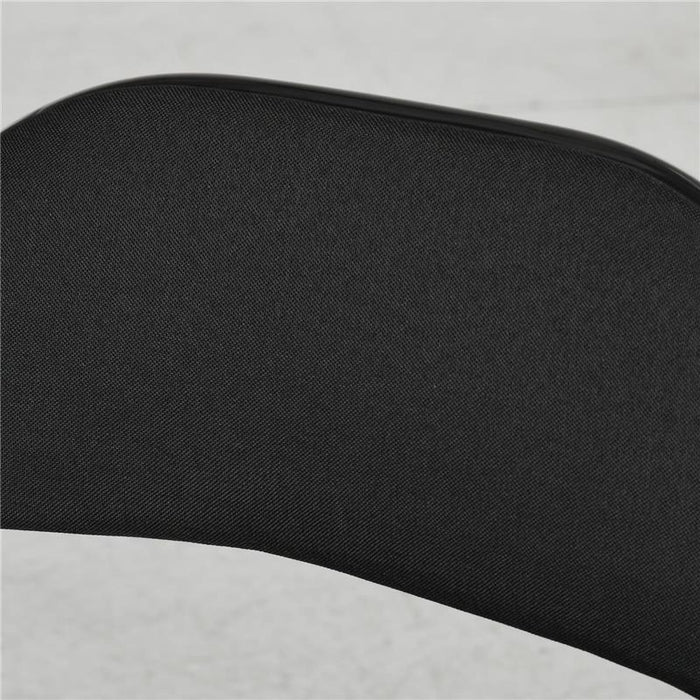 SET DI 4 SEDIE PIEGHEVOLI CON SEDUTA IMBOTTITA IN POLIESTERE E STRUTTURA IN ACCIAIO NERO