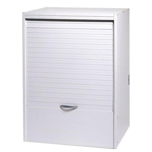 MOBILE COPRILAVATRICE CON SERRANDA SCORREVOLE IN RERSINA  67 X 59 X 91 BIANCO