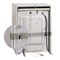 MOBILE COPRILAVATRICE CON SERRANDA SCORREVOLE IN RERSINA  67 X 59 X 91 BIANCO