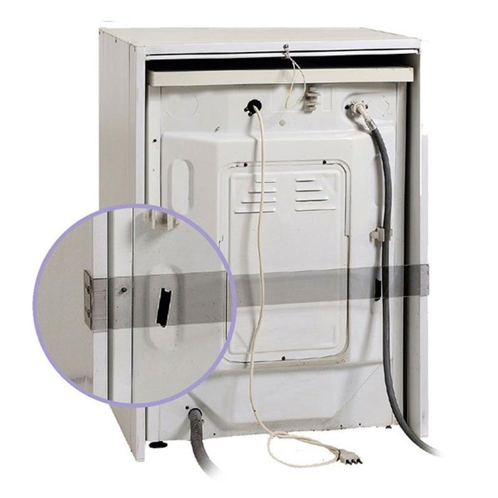 MOBILE COPRILAVATRICE CON SERRANDA SCORREVOLE IN RERSINA  67 X 59 X 91 BIANCO