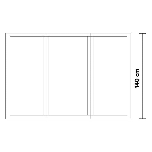 GAROFALO PARETE VASCA IN ALLUMINIO A TRE ANTE 46/131