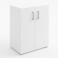 Madia Mobiletto Credenzina Legno 2Ante 2Ripiani Cucina Bagno Ufficio Salvaspazio