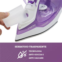 HIGH- TECH FERRO DA STIRO  CON PIASTRA IN ACCIAIO 2000 W