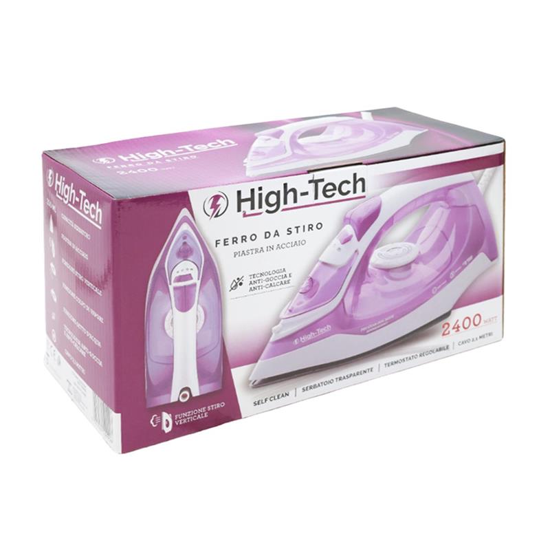 HIGH- TECH FERRO DA STIRO  CON PIASTRA IN ACCIAIO 2000 W