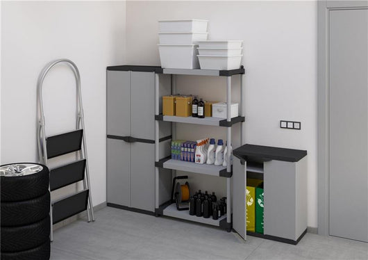 ARMADIETTO PER LA RACCOLTA DIFFERENZIATA PER INTERNO E ESTERNO 68X40X85 CM