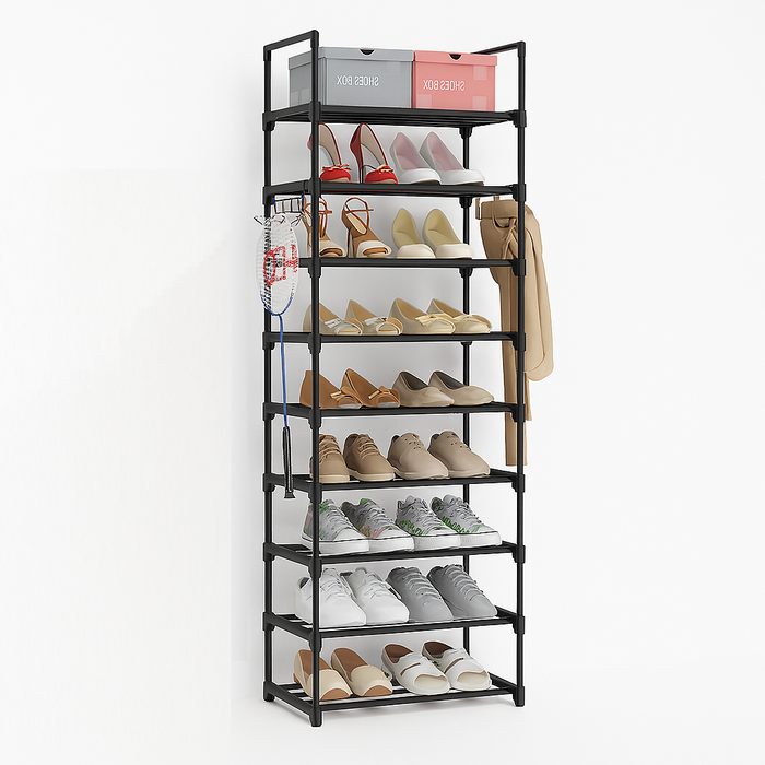 Scarpiera Modulabile 10Ripiani in Metallo Organizer Salvaspazio Scarpe Accessori