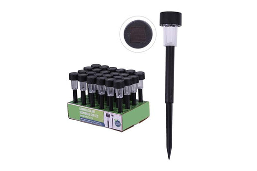 LAMPADA RICARICA SOLARE SEGNAPASSI 4,7X31 CM - M.101 DA TERRA IDEALE PER IL GIARDINO RICARICA OTTIMALE DA ESTERNO