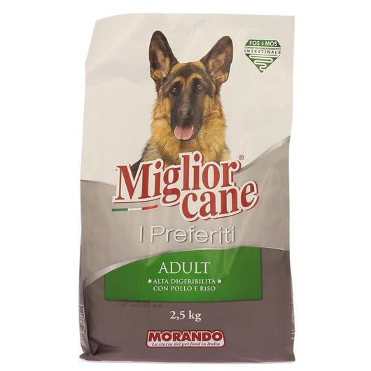 MIGLIOR CANE I PREFERITI CROCCHETTE POLLO E RISO ALTA DIGERIBILITA' 2.5 KG
