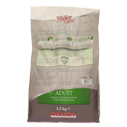 MIGLIOR CANE I PREFERITI CROCCHETTE POLLO E RISO ALTA DIGERIBILITA' 2.5 KG