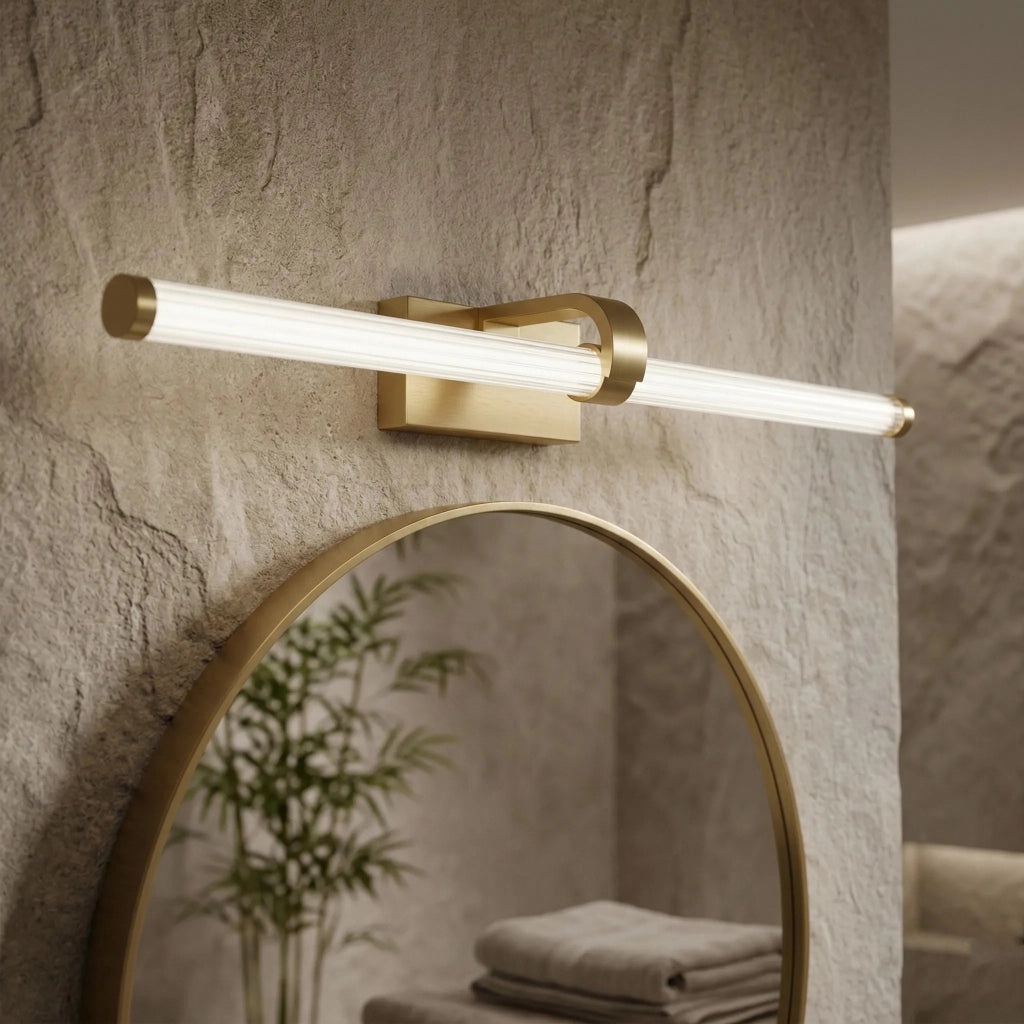 Applique Da Bagno Led APP1886-1W 60cm Brush Gold