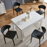 Tavolo da Pranzo Allungabile Fino a 6 Posti 120-200cm Bianco Cucina Estensibile