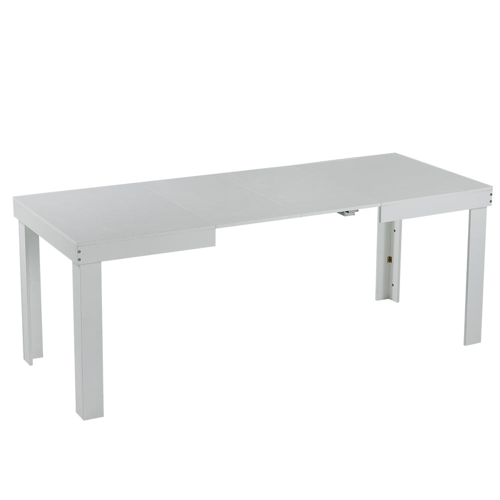 Tavolo da Pranzo Allungabile Fino a 6 Posti 120-200cm Bianco Cucina Estensibile