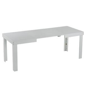 Tavolo da Pranzo Allungabile Fino a 6 Posti 120-200cm Bianco Cucina Estensibile