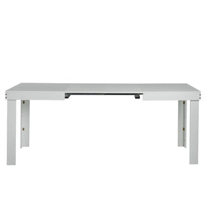 Tavolo da Pranzo Allungabile Fino a 6 Posti 120-200cm Bianco Cucina Estensibile