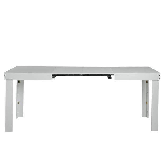 Tavolo da Pranzo Allungabile Fino a 6 Posti 120-200cm Bianco Cucina Estensibile