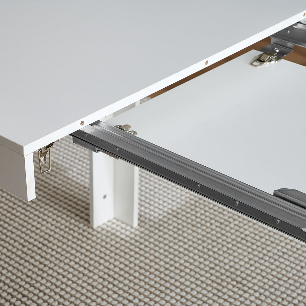Tavolo da Pranzo Allungabile Fino a 6 Posti 120-200cm Bianco Cucina Estensibile