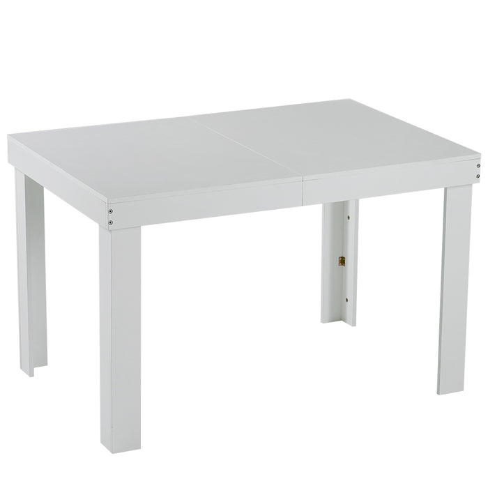 Tavolo da Pranzo Allungabile Fino a 6 Posti 120-200cm Bianco Cucina Estensibile