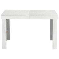 Tavolo da Pranzo Cucina Allungabile Fino a 6 Posti 120-200cm Bianco Frassinato