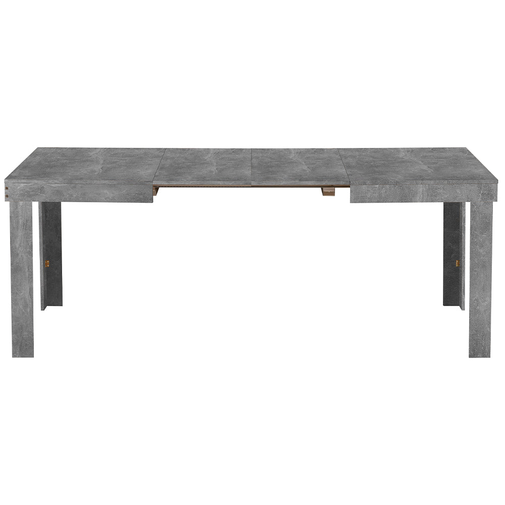 Tavolo da Pranzo Allungabile Fino 6 Posti 120-200cm Cemento Cucina Estensibile